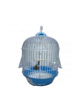 All4Pets Bird Cage Wire white Pan Blue Pink